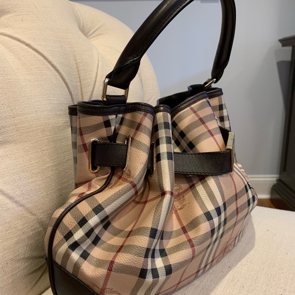 Burberry Haymarket Nova Check Satchel Hand… - Picture 3 of 7